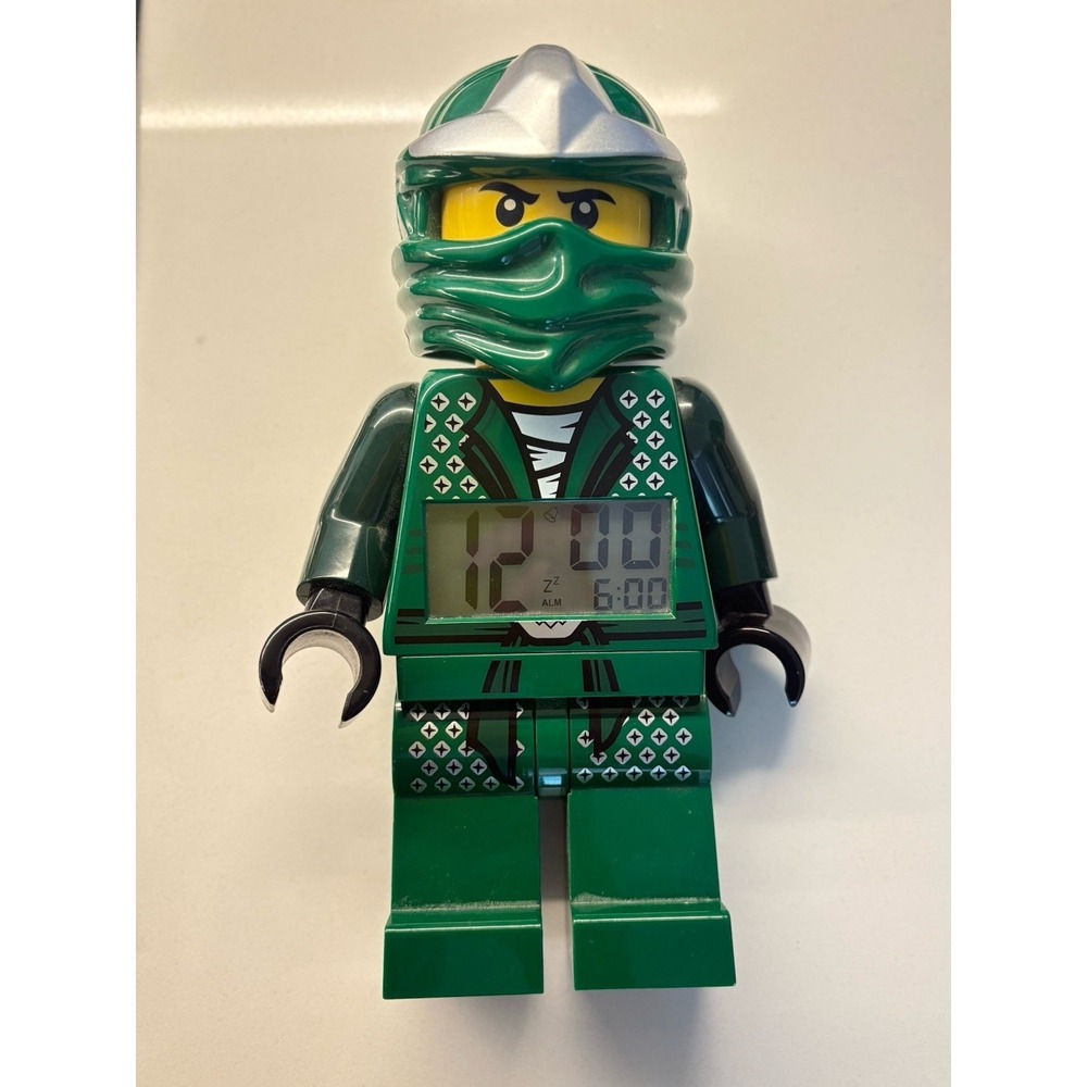 LEGO Ninjago Rise of the Snakes Lloyd ZX Minifigure Alarm Clock Green Ninja EUC